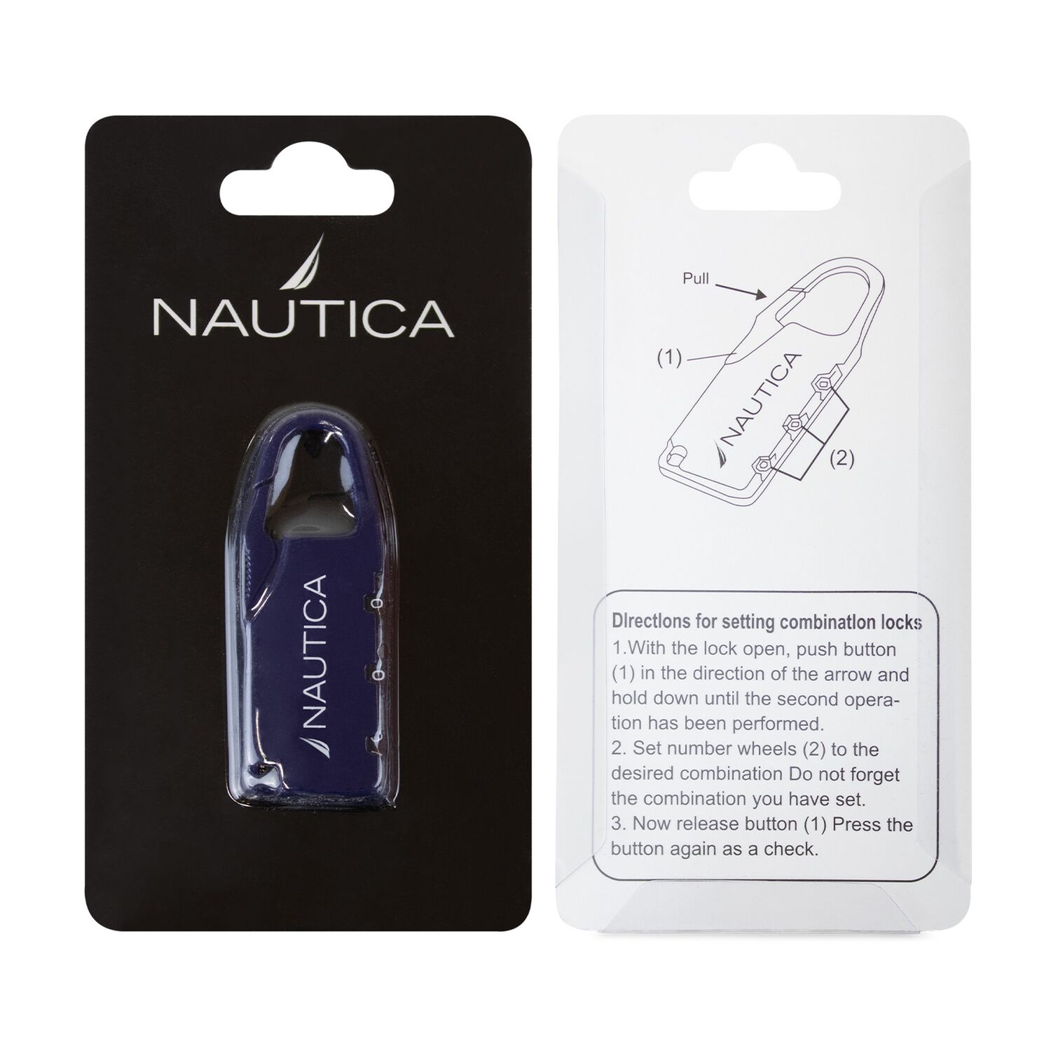 Candado Con Clave 3 D&iacute;gitos Nautica image number 4.0