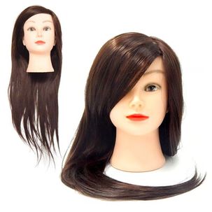 Cabeza Técnica Cabello Sintético 80cm Largo