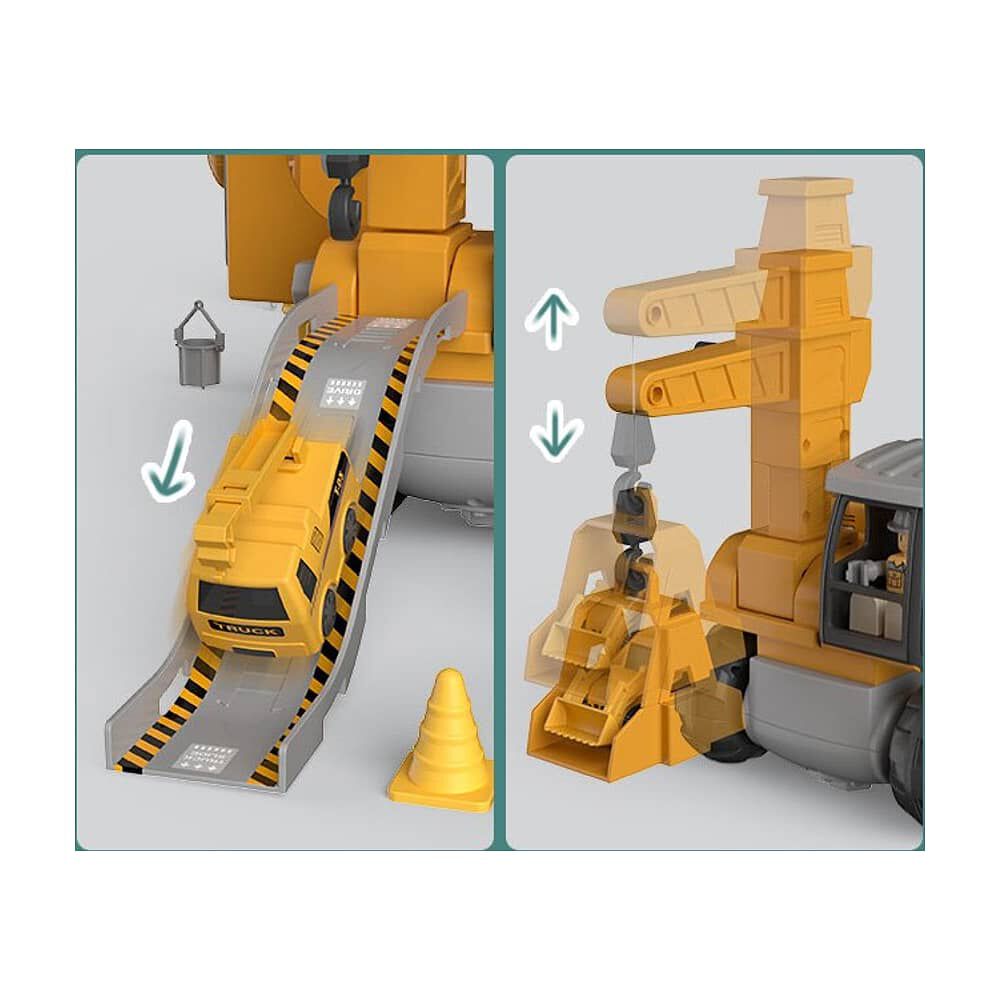 Juguete Camiones De Construcci&oacute;n Grua Y Elevador image number 2.0