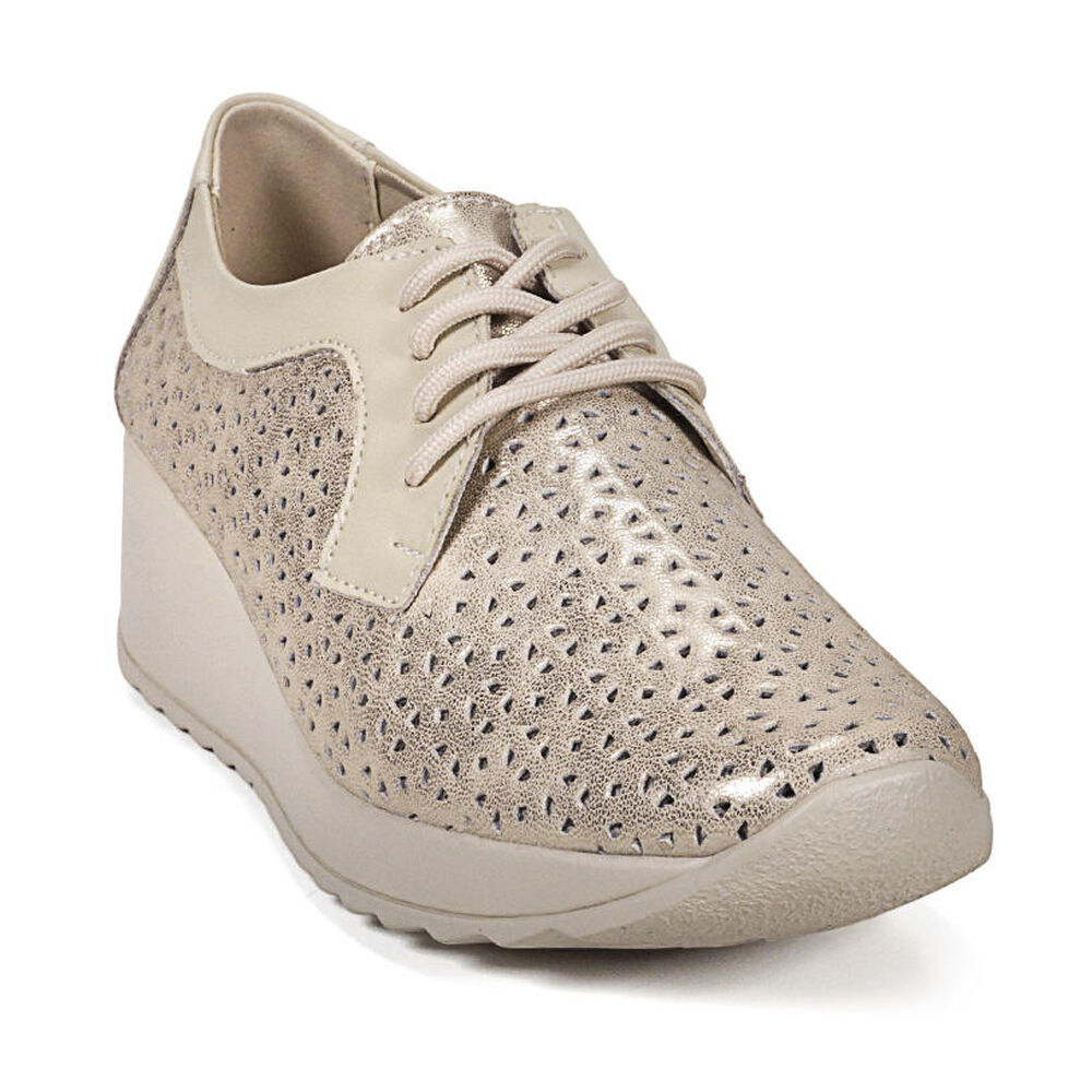 Zapatilla Cuero Geraldinas Dorado image number 3.0