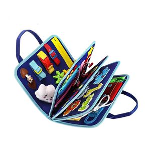 Malet&iacute;n Educativo Montessori Juguete Did&aacute;ctico Beb&eacute;s Azul