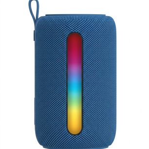 Parlante Bluetooth Port&aacute;til Con Luces Led Rgb Compacto Color Azul.