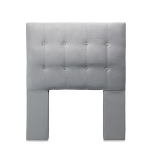 Respaldo Sevilla Con Patas Felpa 1,5 Plazas Gris