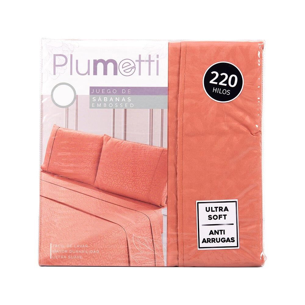 Sabana Plumetti Embossed 1.5 Plazas Terracota image number 4.0