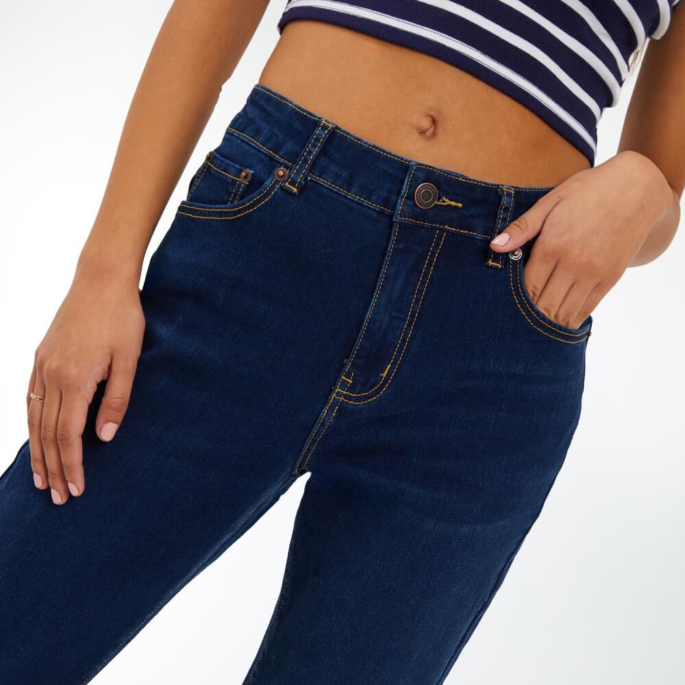Jeans Tiro Alto Flare Mujer Freedom image number 4.0