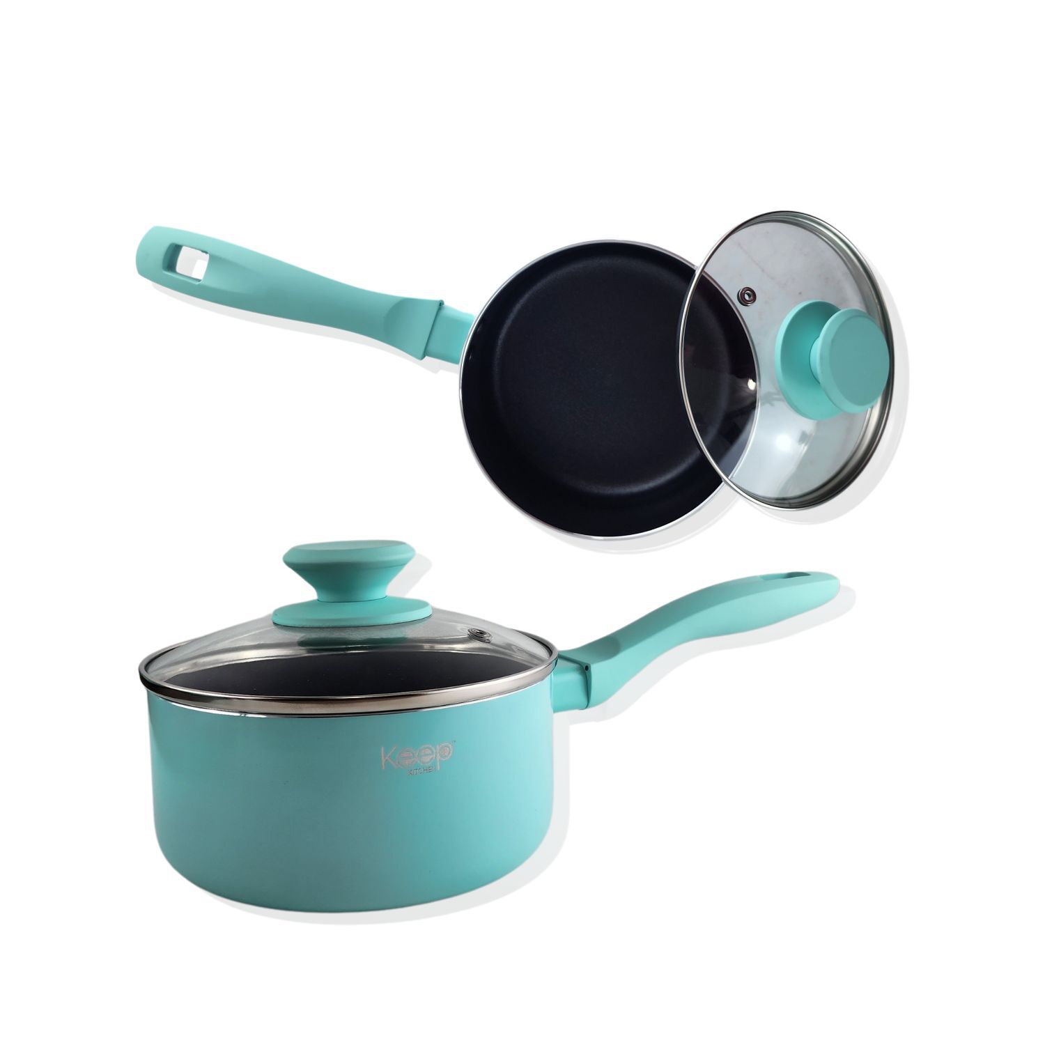 Bater&iacute;a De 7 Piezas Titanium Pro Menta Keep Menaje Cocina image number 1.0