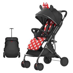 Coche De Paseo Compacto Con Accesorios Lubabycas Rojo