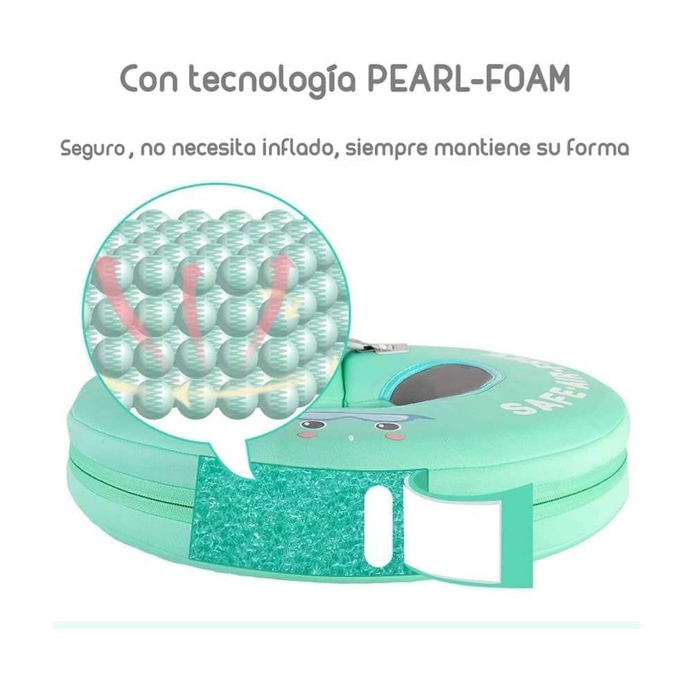 Flotador De Cuello Para Beb&eacute; Verde By Lubabycas image number 1.0