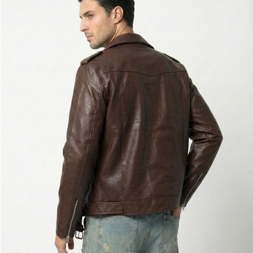 Chaqueta Ecocuero Soft Hombre Milan image number 2.0
