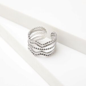 Anillo 19v69 Plateado Mujer Str348