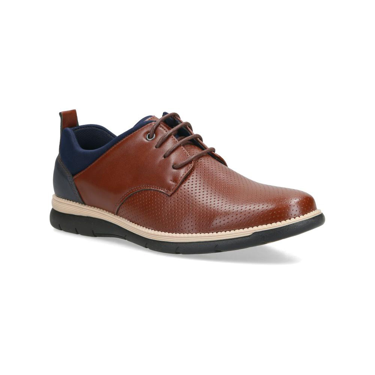Zapato Casual Hombre Az Black Brown image number 0.0