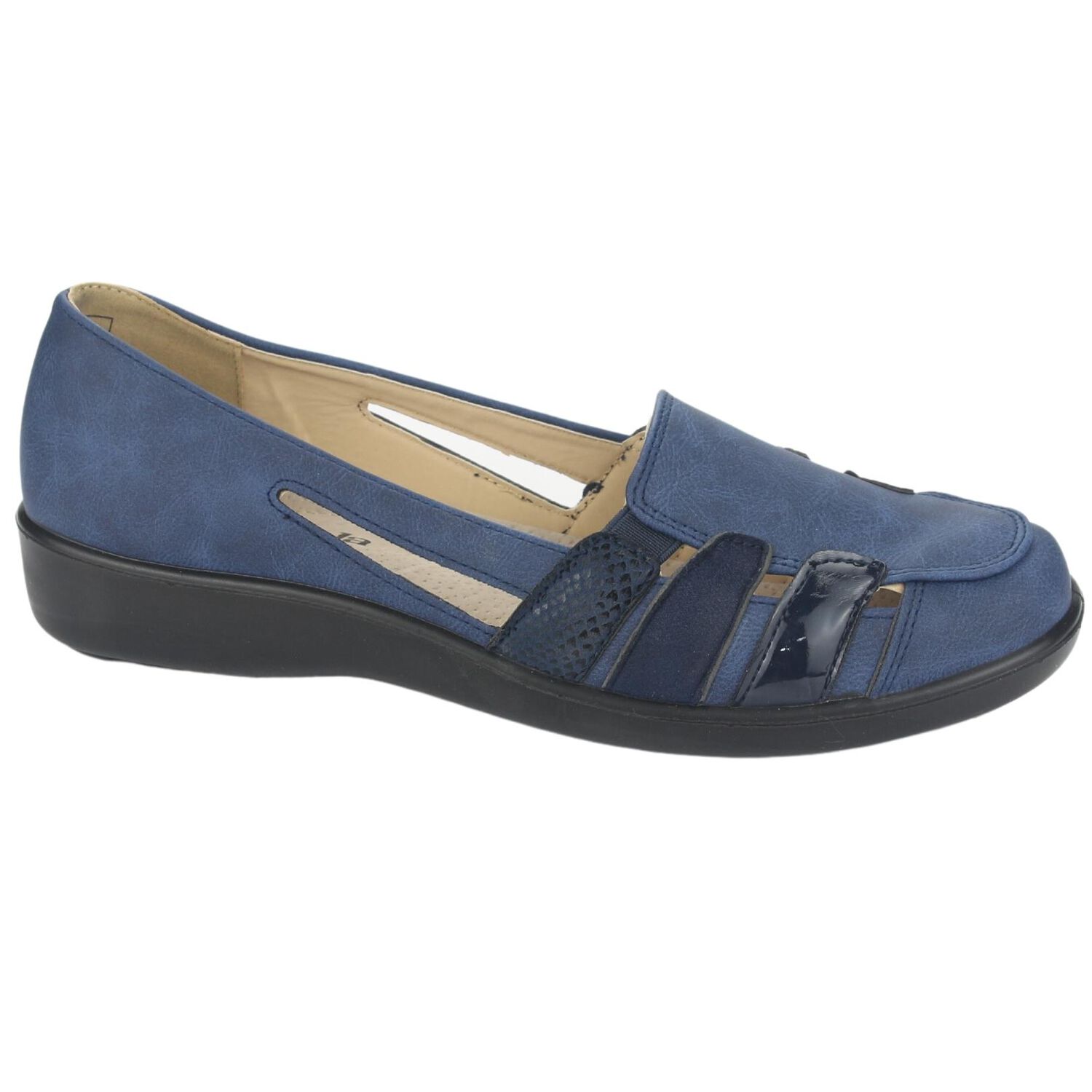 Zapato Chalada Mujer Deco-2 Azul Comfort image number 0.0