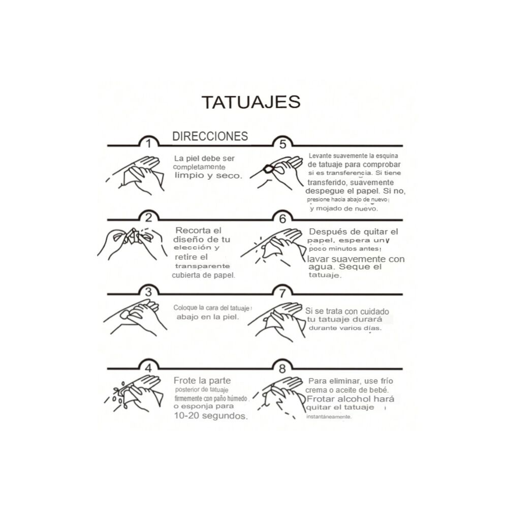 Pegatinas Tatuajes Temporales Impermeables Dise&ntilde;os Top 2024 image number 11.0