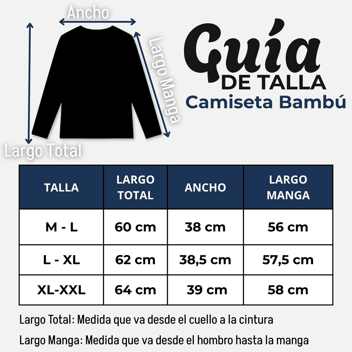 Camiseta Polera Bamb&uacute; Primera Capa Negro Manga Larga Mujer image number 2.0