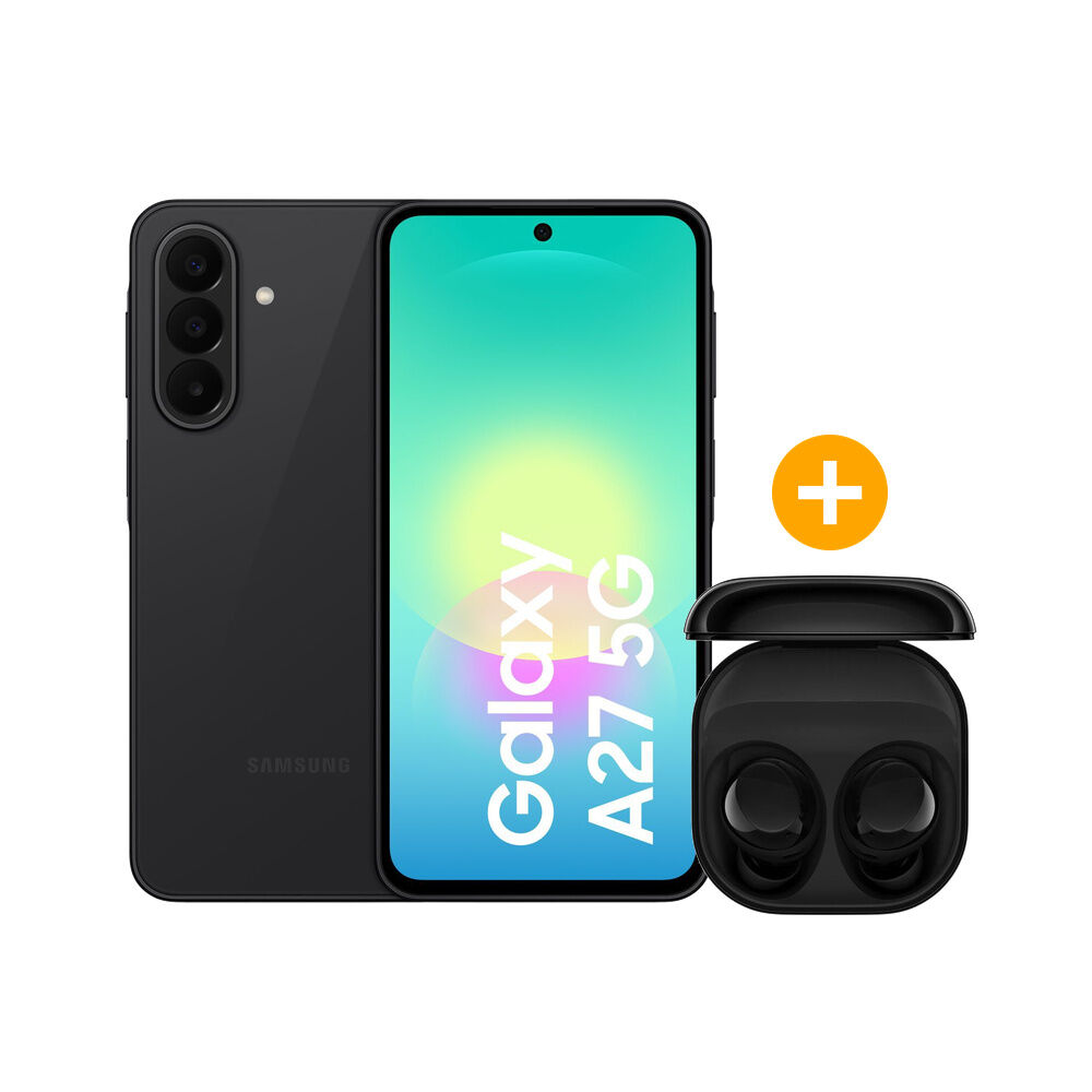 Samsung Galaxy A27 / 5G / 128 GB / Black + Galaxy Buds Core Negro