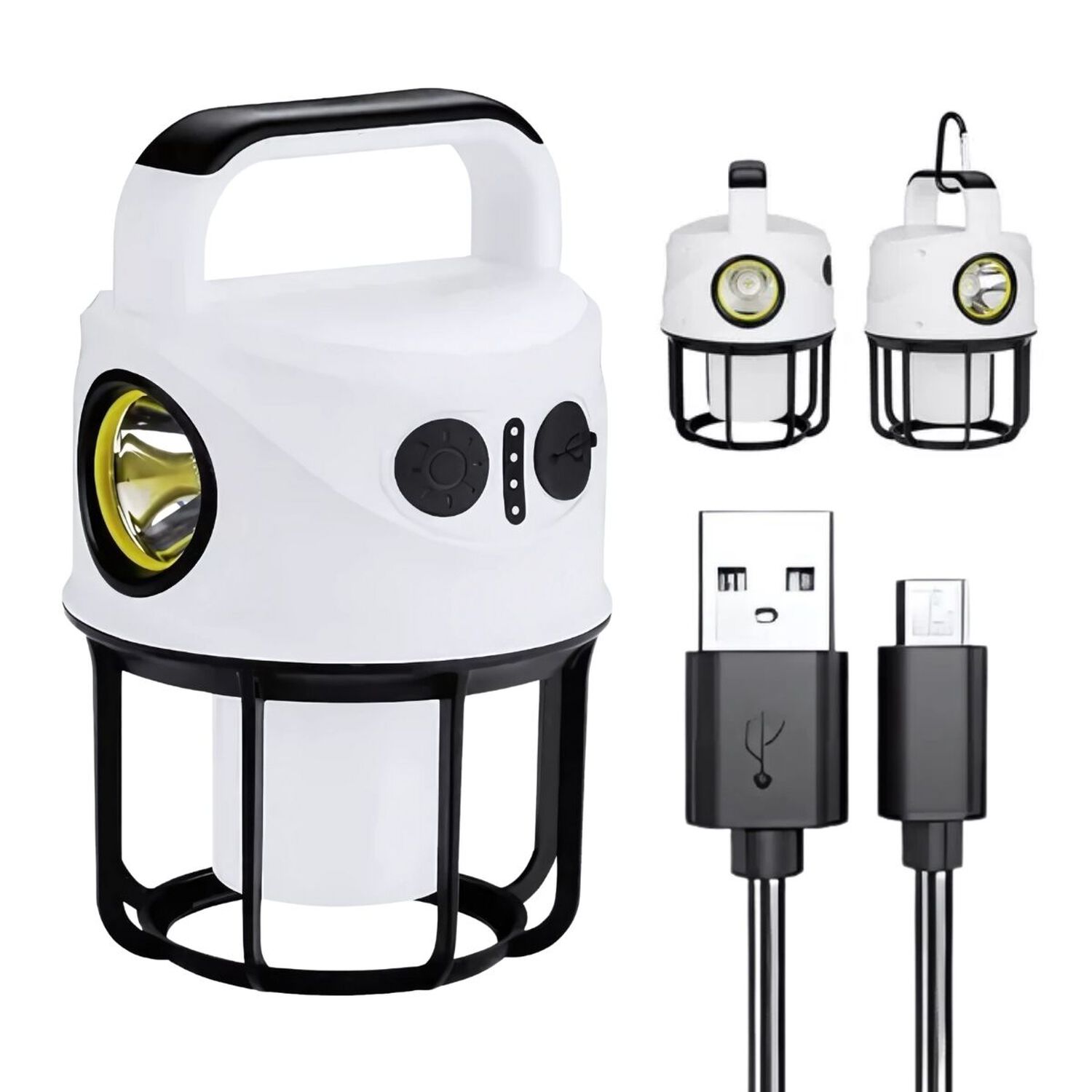 L&aacute;mpara Camping Dual Led Recargable Con Power Bank image number 0.0