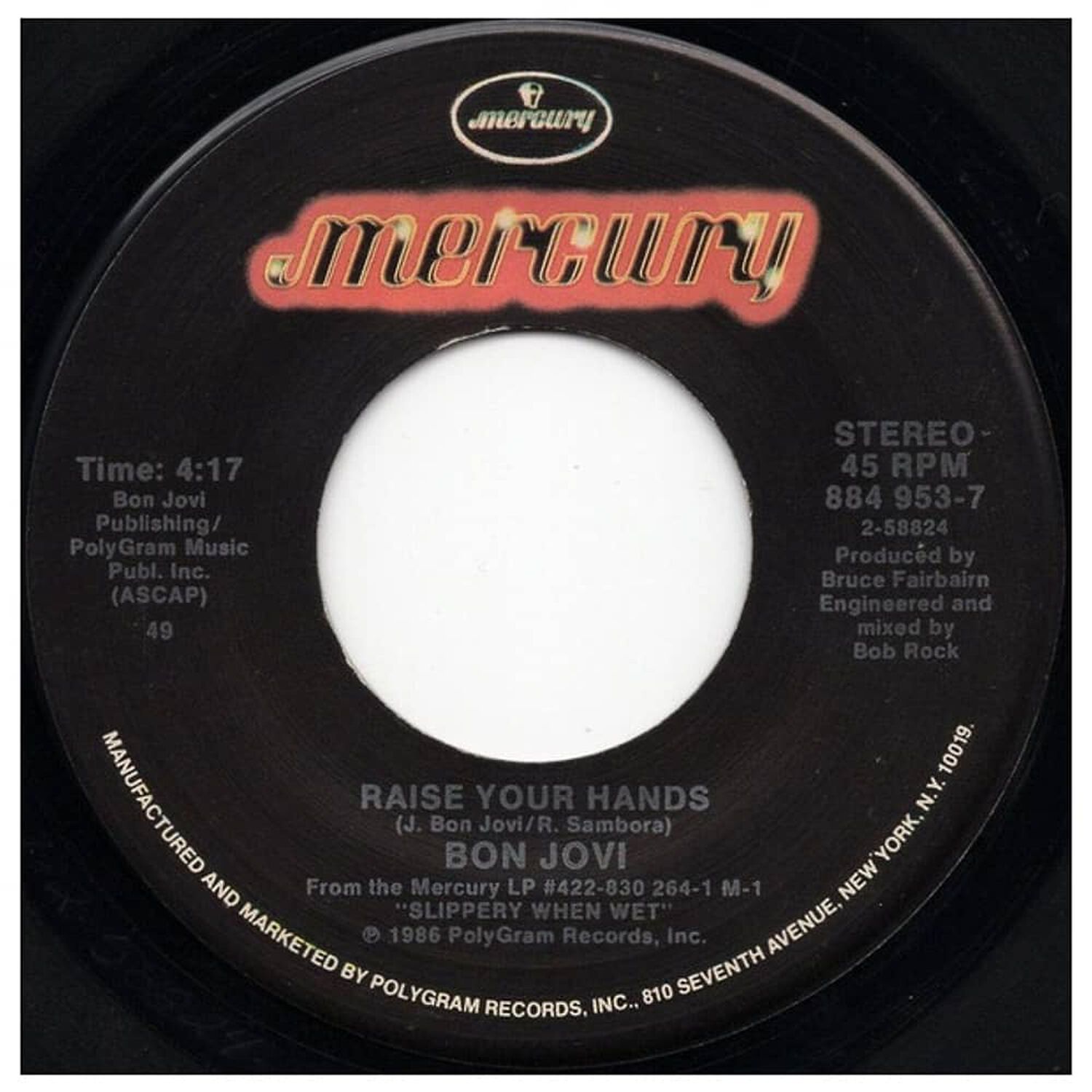 Bon Jovi - You Give Love A Bad Name | 7" Single Usado image number 2.0