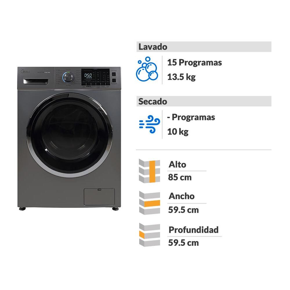 lavadora secadora midea mlsf 13510sc01i 13 5 kg