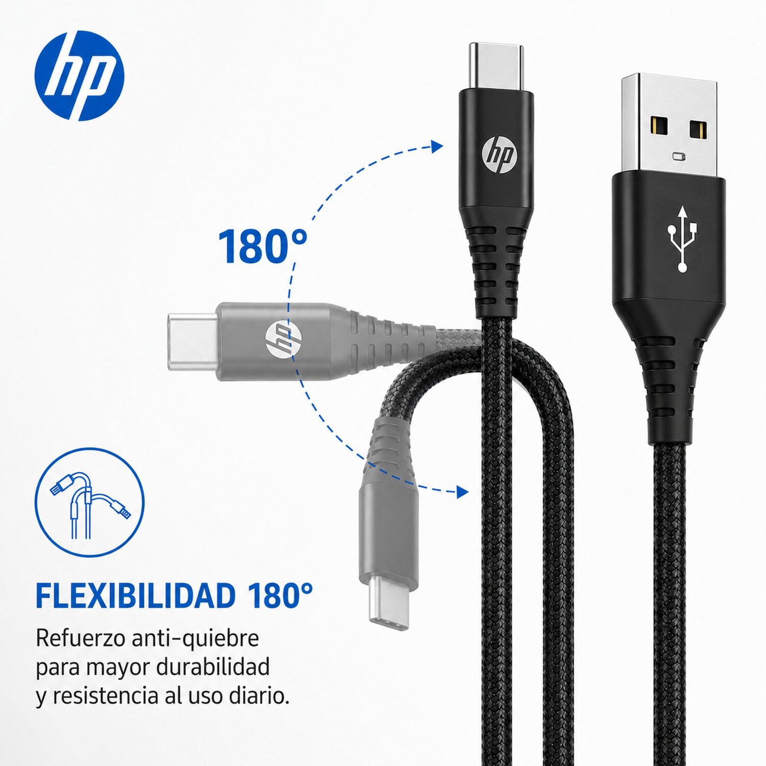 Cable De Datos Hp Usb A Type-c 3a High Power 2mt image number 2.0