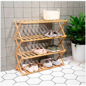 Estante Organizador De Zapatos Plegable 4 Niveles Zapatero