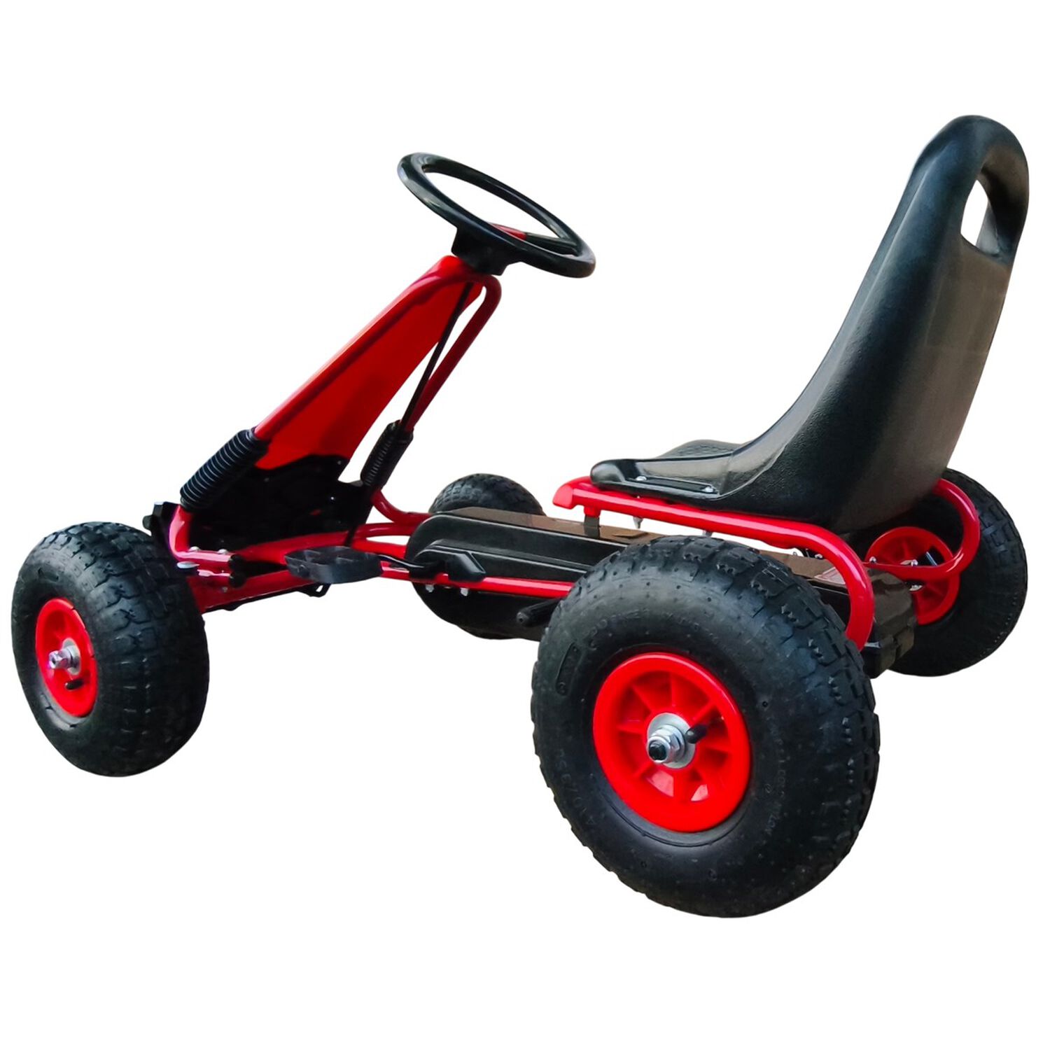 Gokart A Pedales Con Rueda Goma Rojo image number 5.0