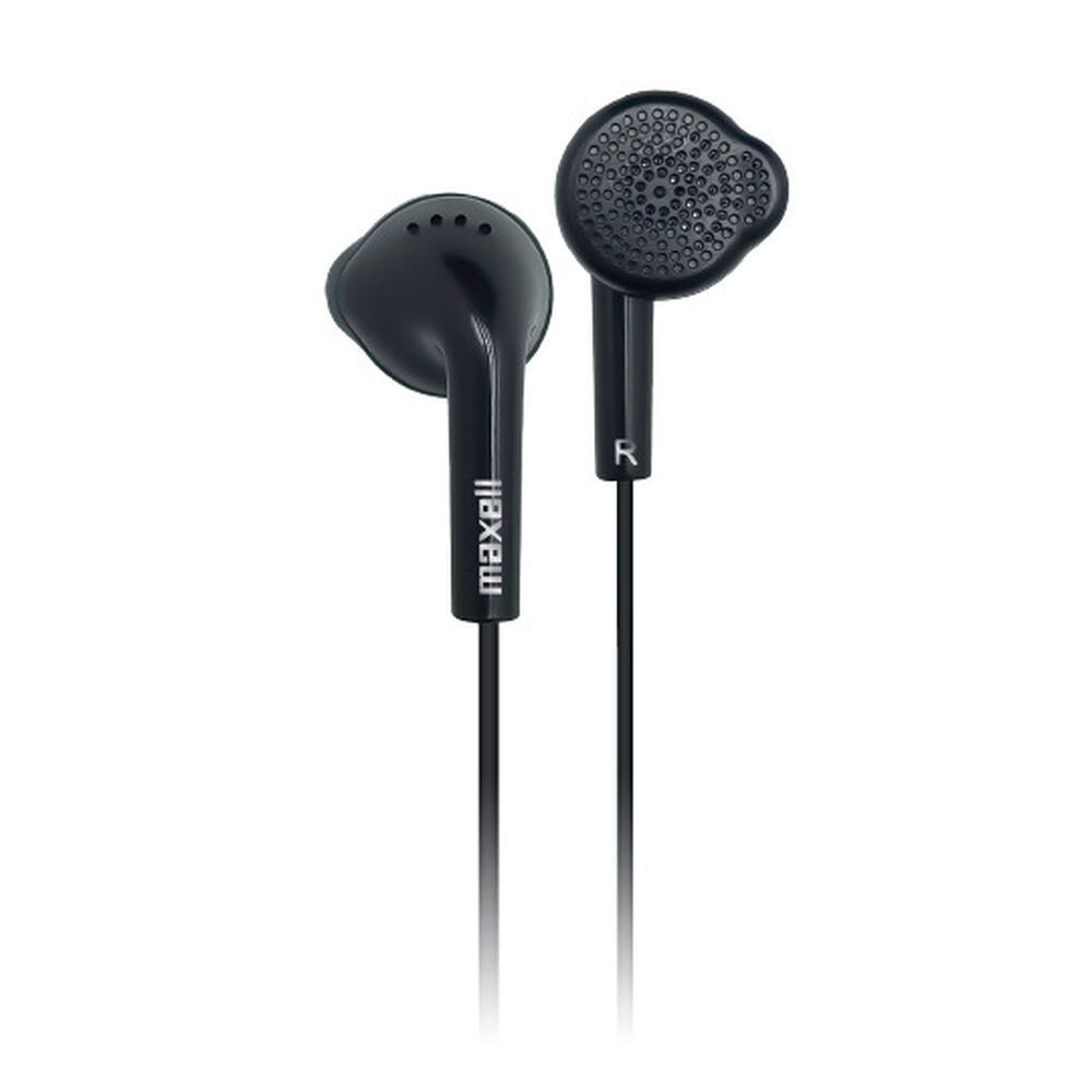 Pack 10 Audífonos Estéreo Básicos De Botón Eb-95 Negro Bolsa Negro image number 1.0