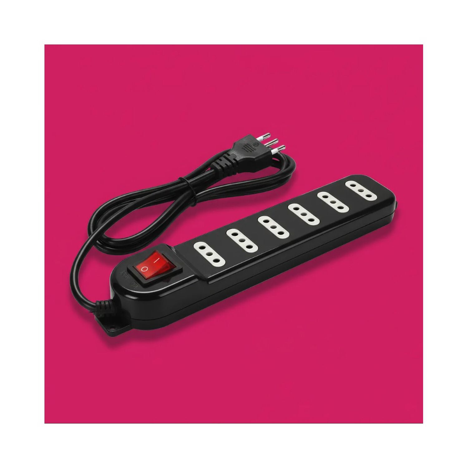 Alargador Macrotel 6 Tomas 3m Con Switch Negro image number 4.0