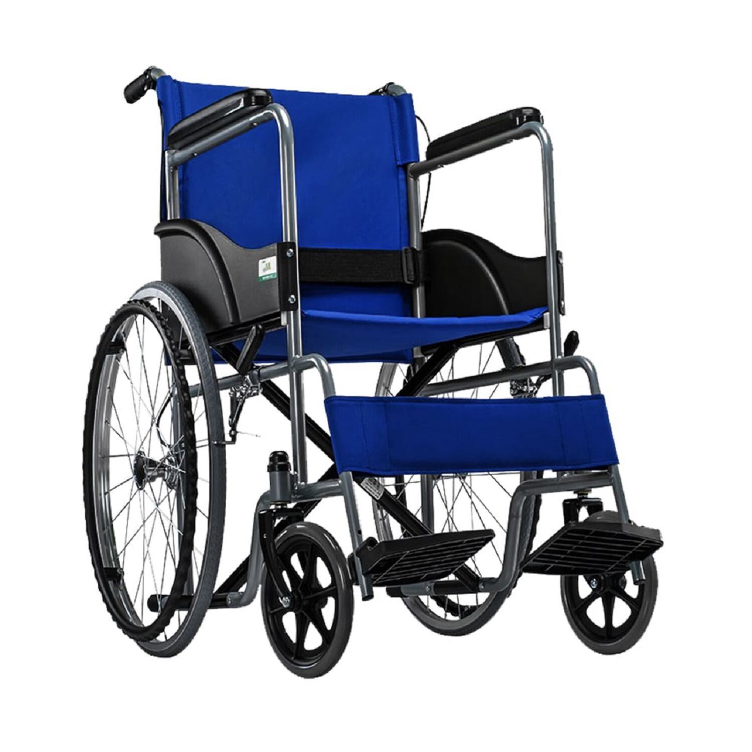 Silla De Ruedas Standard Plegable Azul image number 0.0