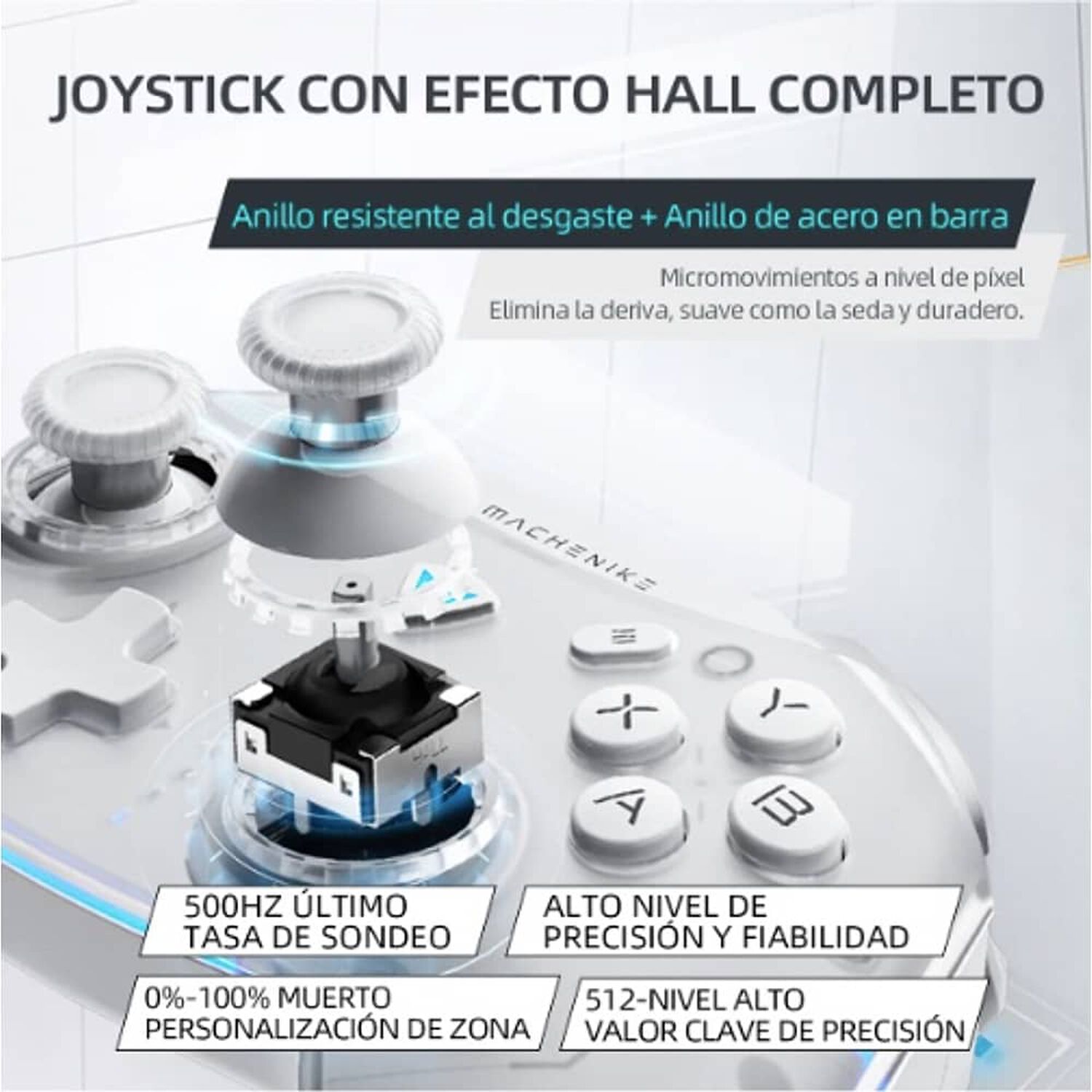 Control Joystick Inal&aacute;mbrico G5 Pro Blanco image number 4.0