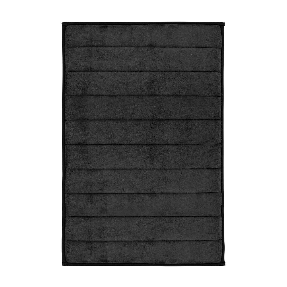 Alfombra De Ba&ntilde;o Nautica Home 50x80cm Coralina Ultra Suave Negro image number 5.0
