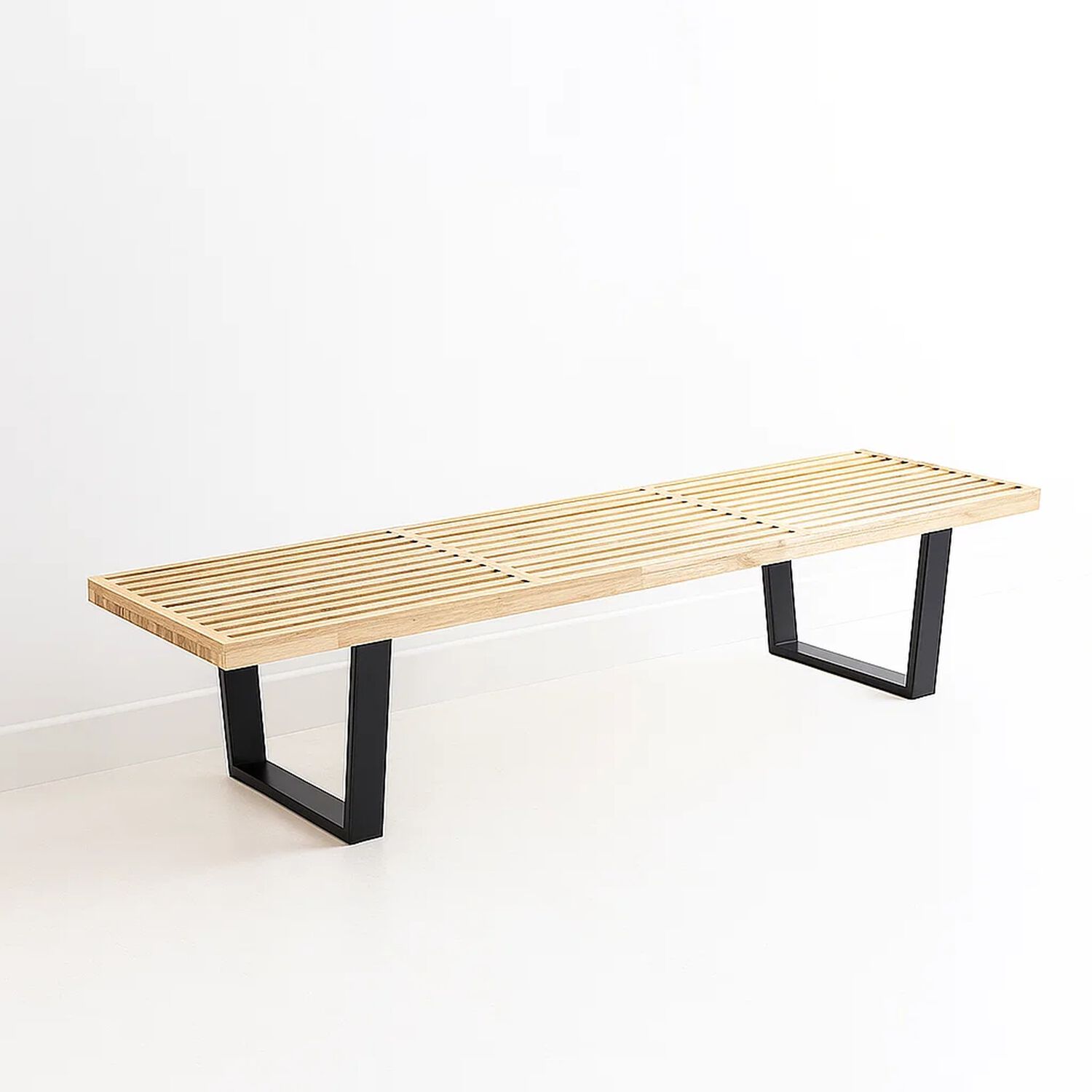 Banqueta De Madera Y Metal George Nelson 160cm image number 0.0