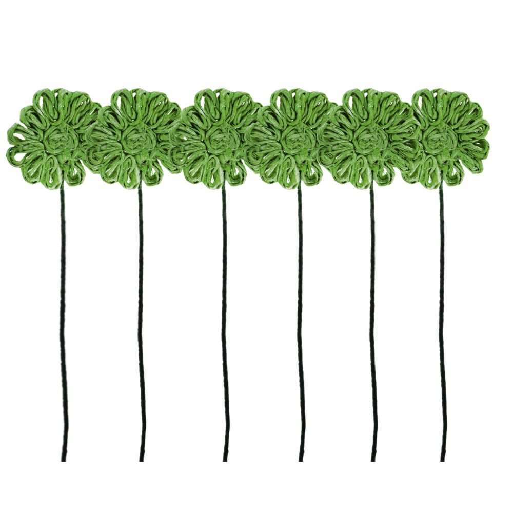 Flor Yute Verde 30 Cm Pack 6 Un. image number 1.0