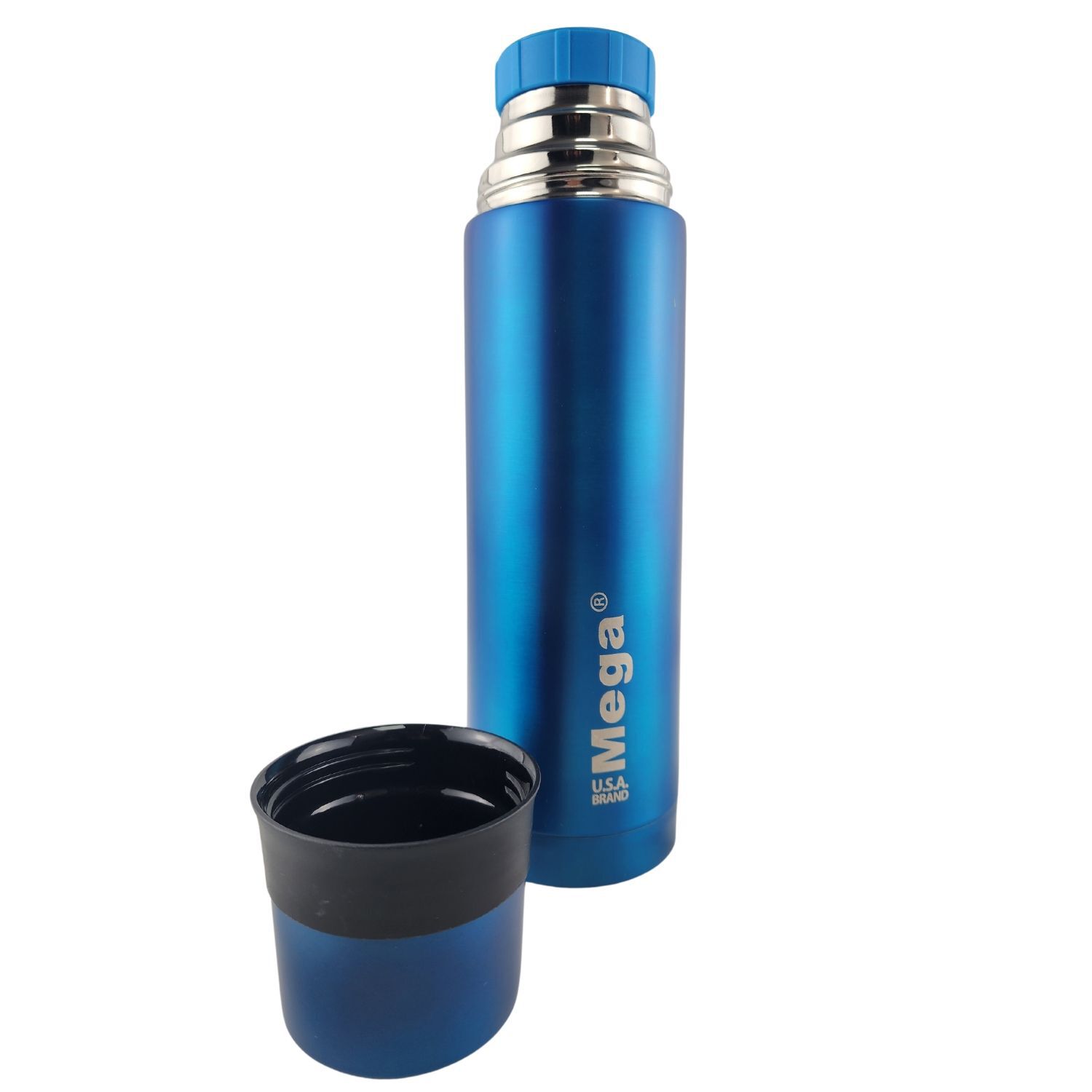 Termo Mega Slim Iv 1l Acero Inoxidable Te Cafe Outdoor Azul image number 3.0
