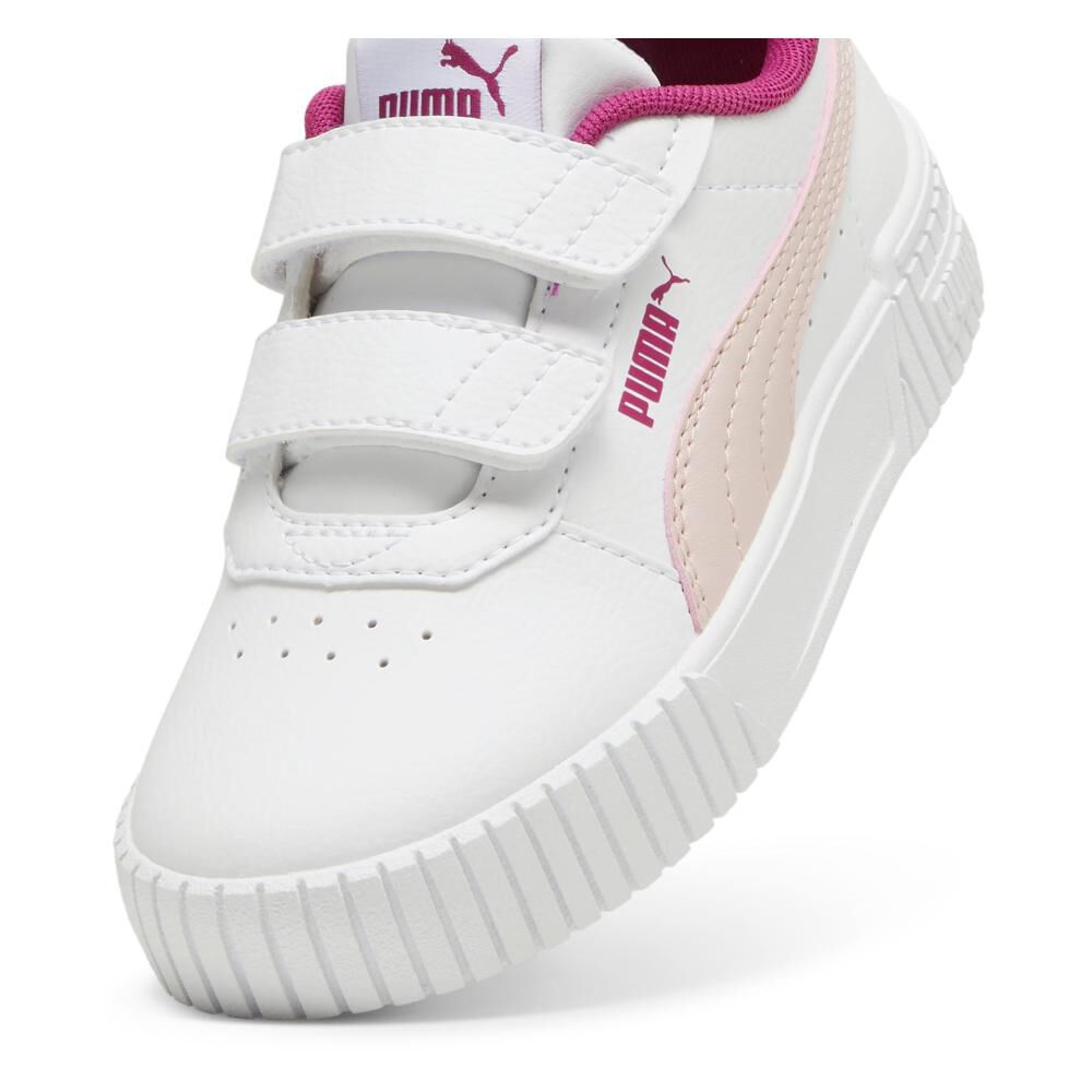 Zapatilla Infantil Niña Puma Carina 2.0 V Ps Blanco/rosado image number 2.0