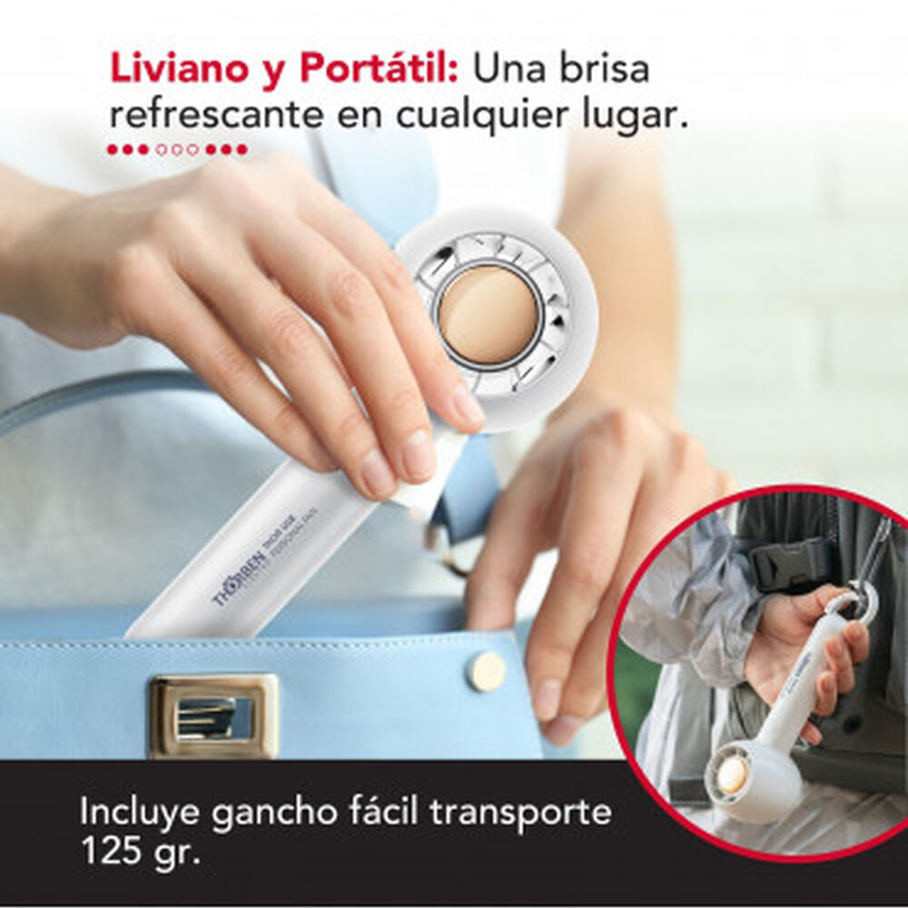 Ventilador Portatil Inalambrico Usb Blanco Thor Usb Personal Fan White image number 4.0