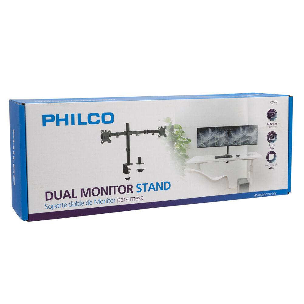 Soporte De Monitor Para 2 Pantallas Hasta 32" Reforzado image number 6.0