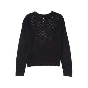 Sweater Crop Malla Manga Larga Cuello Redondo Mujer Freedom