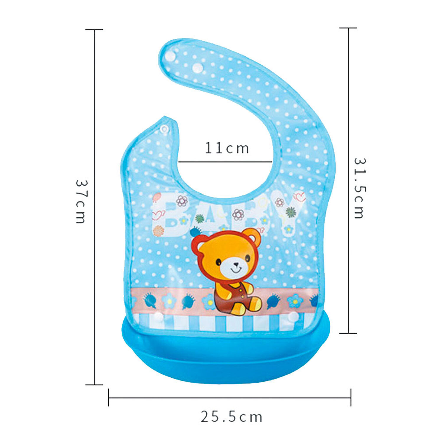 Babero Estereo Impermeable Y Desmontable De Silicona Bebe image number 2.0