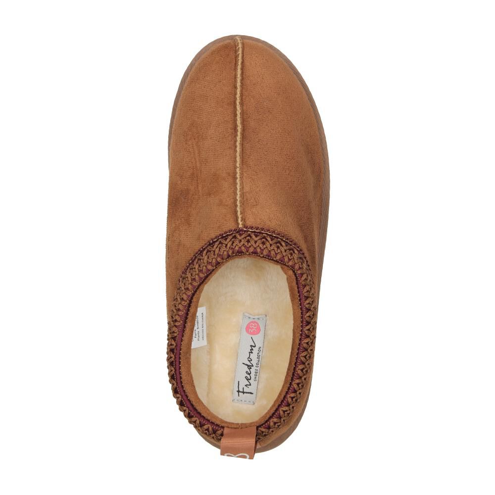 Pantuflas Mujer Freedom Camel image number 4.0