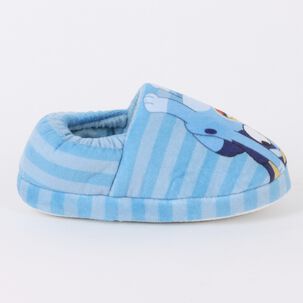 Pantufla Ni&ntilde;o Rayas Saltando Celeste Bingo & Bluey