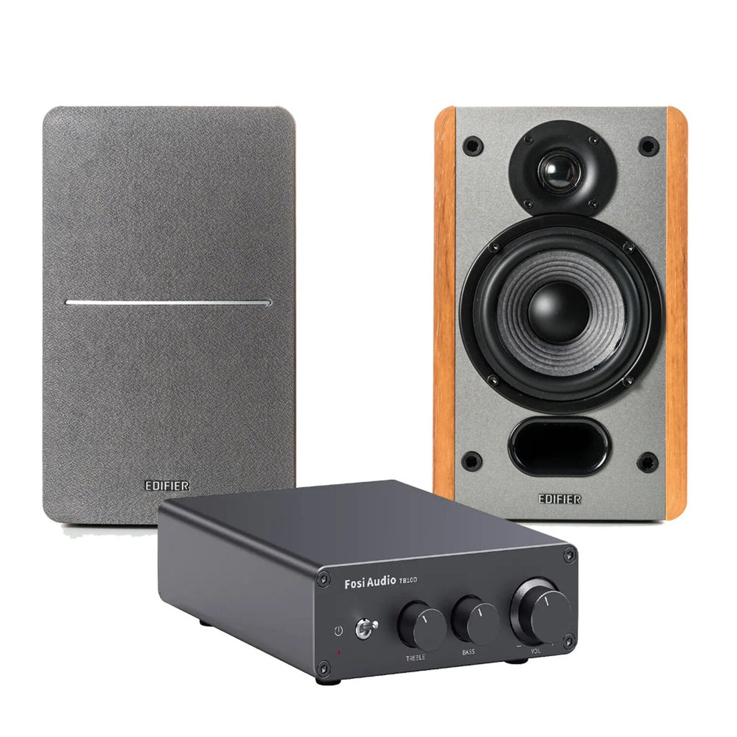 Amplificador Fosi Audio Tb10d + Parlantes Edifier P12 image number 0.0