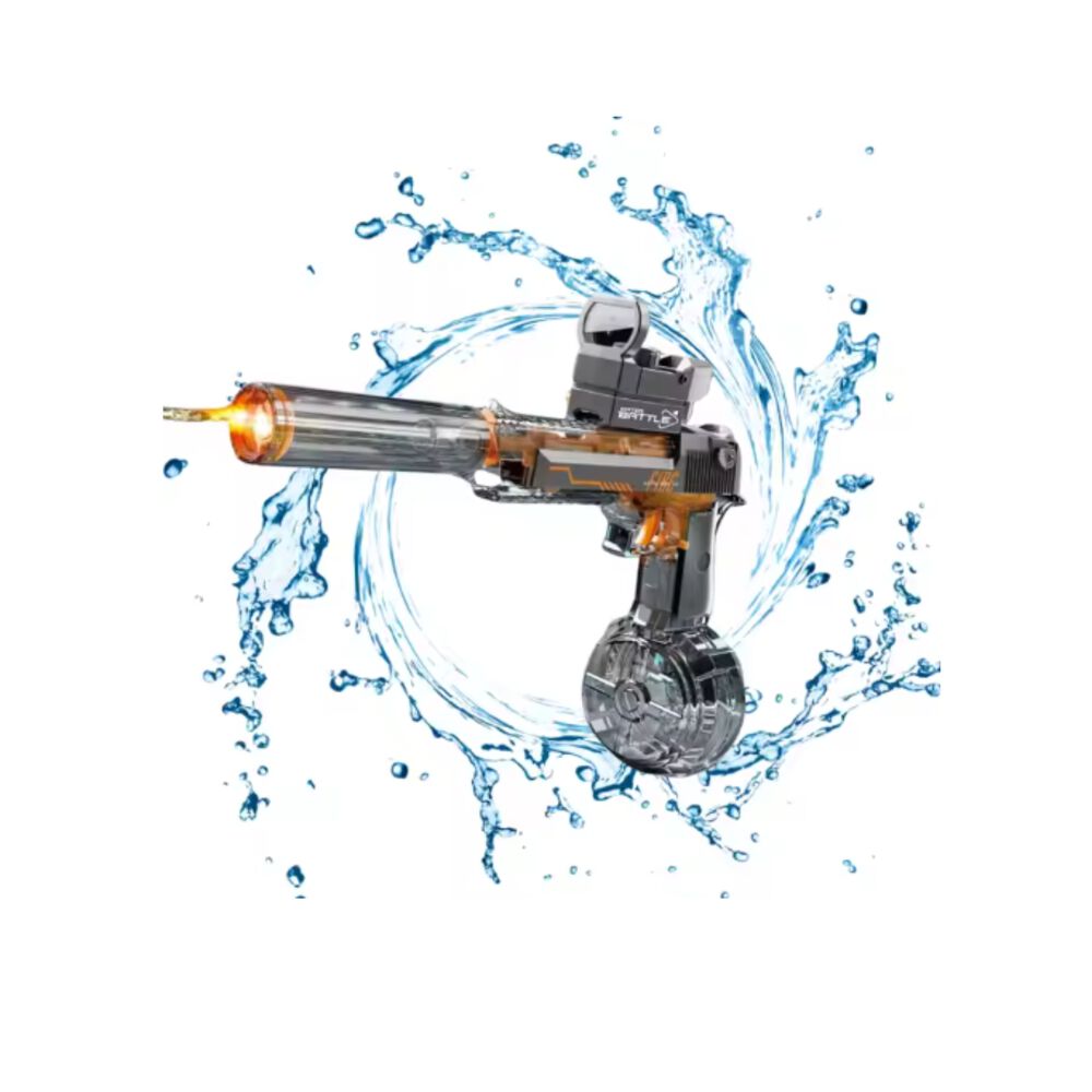 Pistola De Agua Potente Recargable Luz Led Chorro De Agua image number 2.0