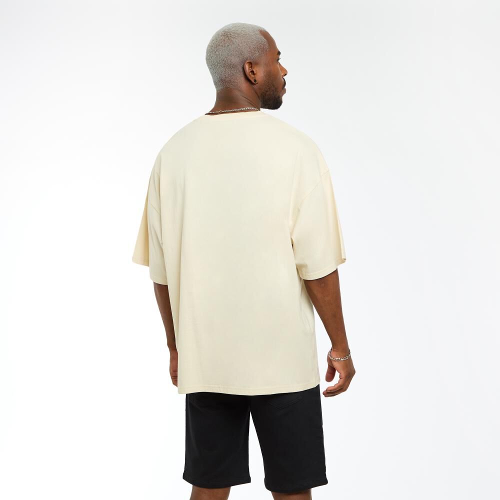 Polera Lisa Manga Corta Cuello Redondo Hombre Rolly Go image number 3.0