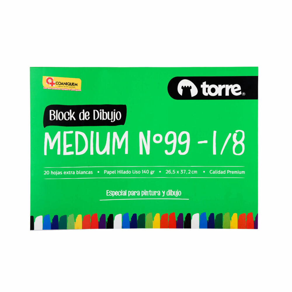 Block De Dibujo Medium 99 1/8. Torre image number 0.0