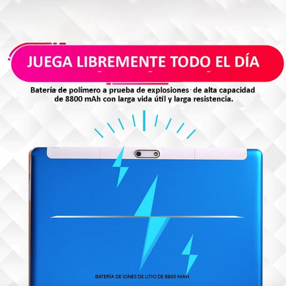 Tablet Inteligente 10 Pulgadas 32gb Rom, 2 Gb Ram + Funda Rosa image number 6.0