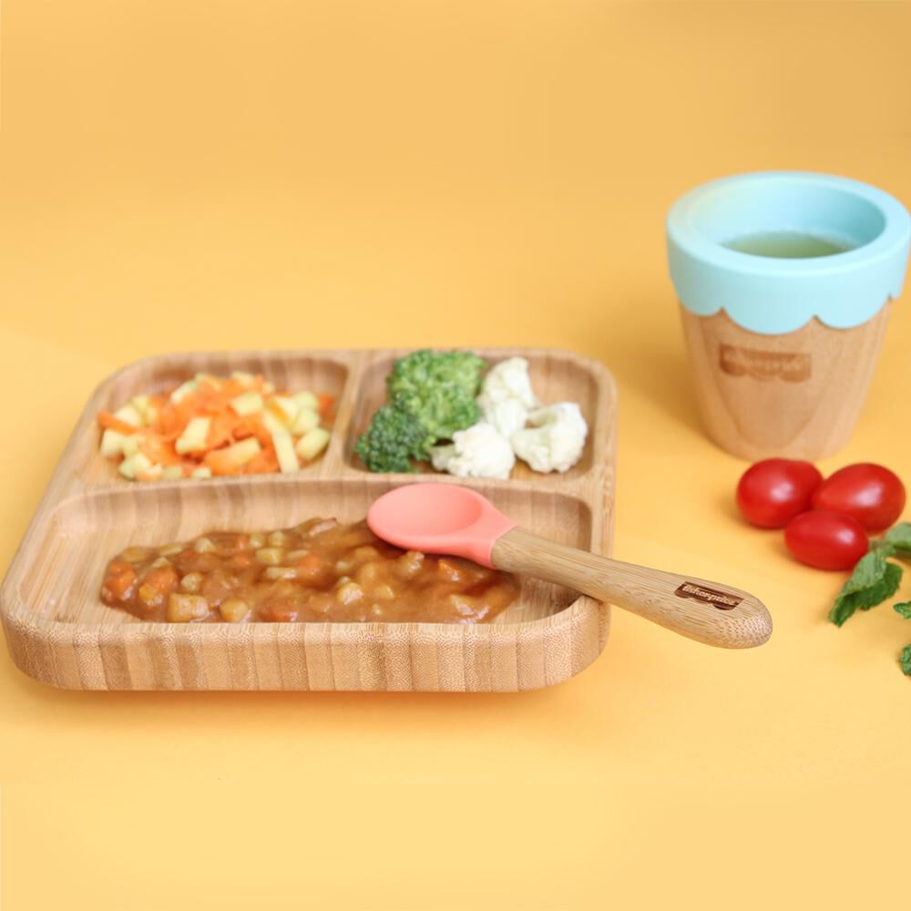 Plato Cuadrado Ventosa Fisher Price Bam N Boo Azul Bb1174 image number 4.0