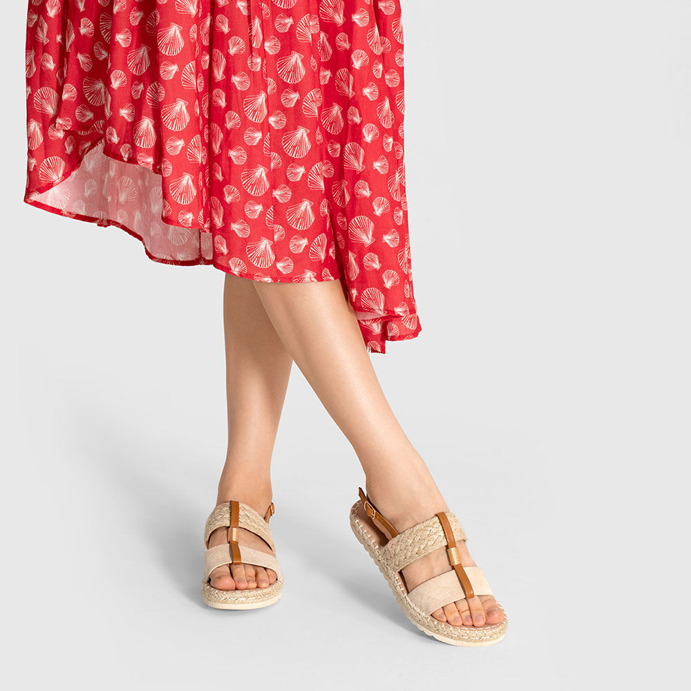 Sandalia Casual De Moda Plana Mujer Weide Qiu362 image number 1.0