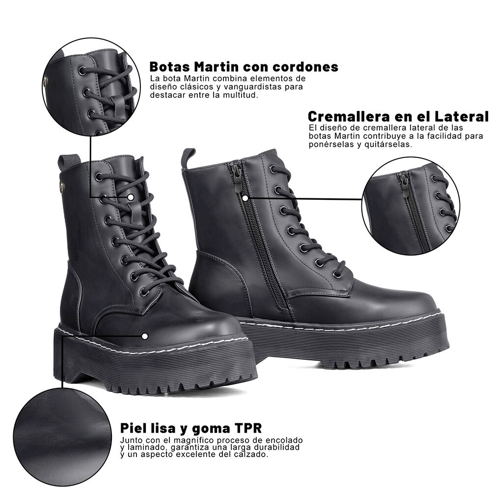 Botin Mujer Carlota Negro Weide image number 5.0
