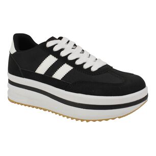 Zapatilla Urbana Mujer New Walk Lrw-295 Negro
