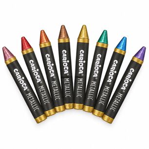 Crayones Met&aacute;licos Carioca 8 Colores - Ps